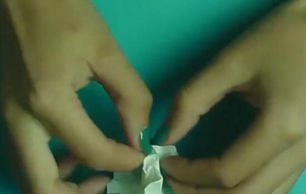 用纸巾做小白花怎么做?