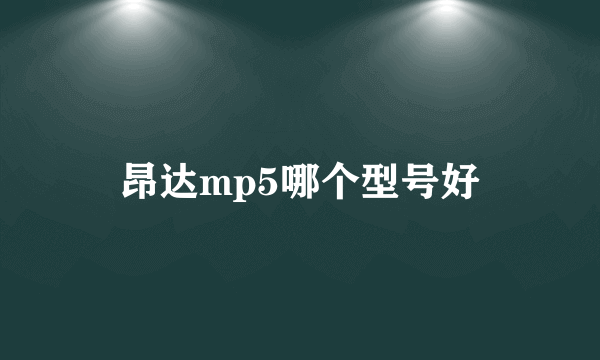 昂达mp5哪个型号好