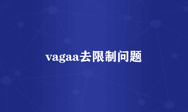 vagaa去限制问题
