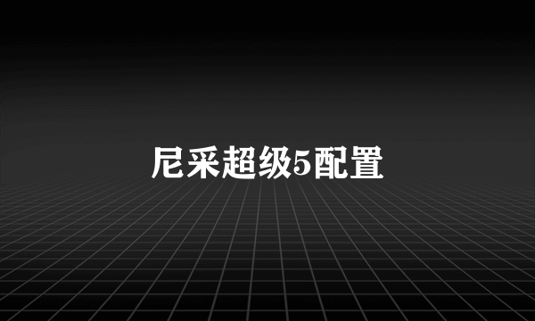 尼采超级5配置