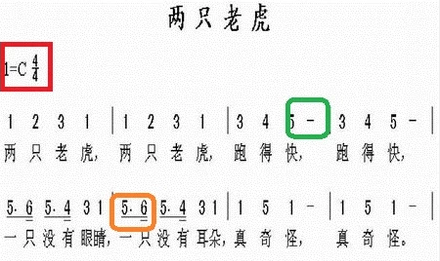 音乐的简谱怎么看?