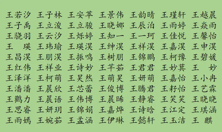 稀少好听的笔名