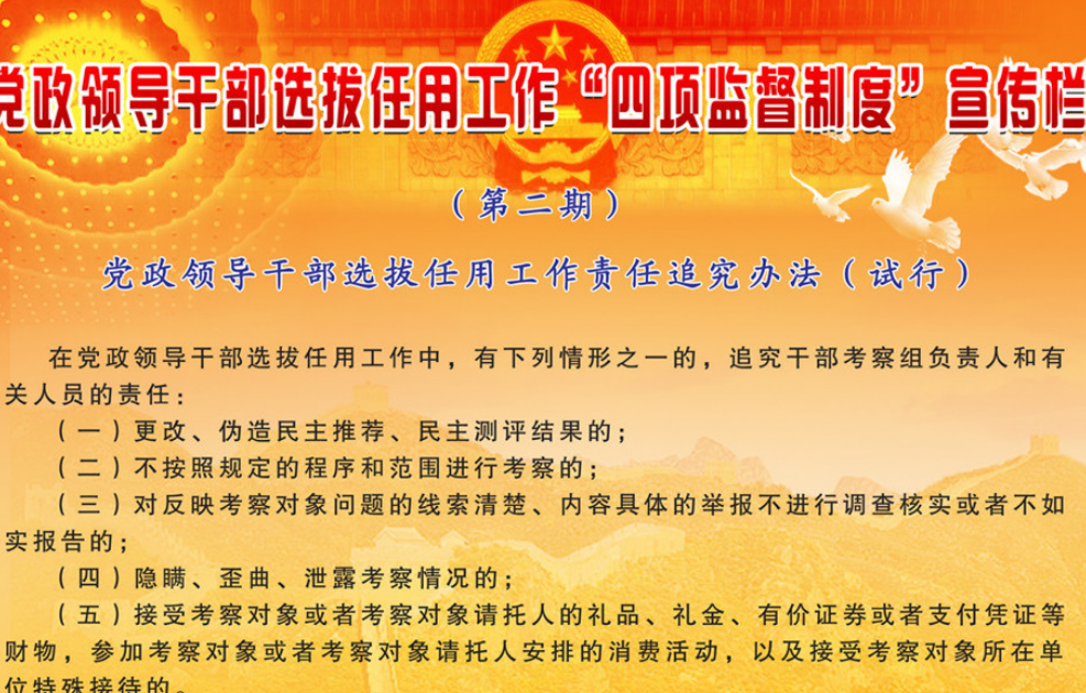 什么是四项监督制度