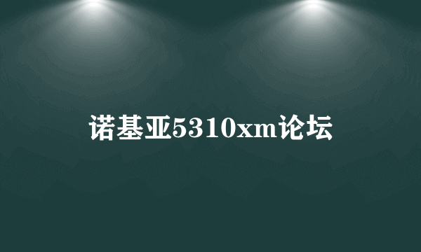 诺基亚5310xm论坛