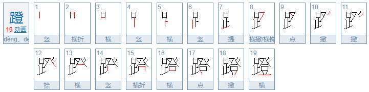 “蹬”的读音是什么？