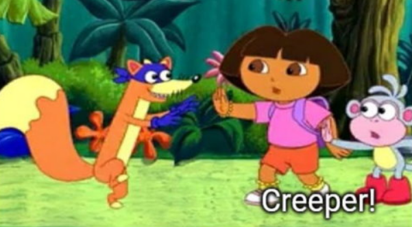 群里发creeper是啥梗？