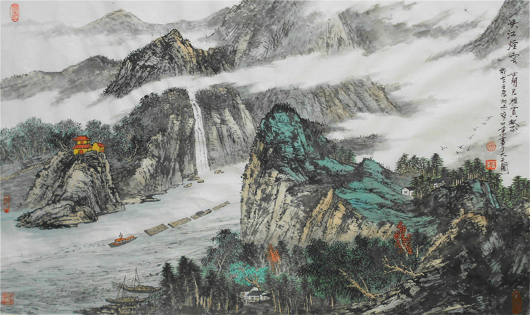 峡江寺飞泉亭记的作品简析