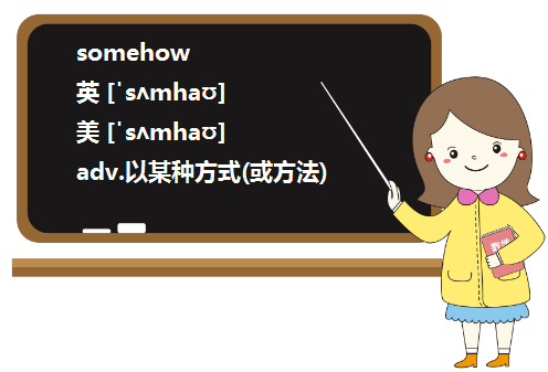 somehow在句子中出现到底是什么意思