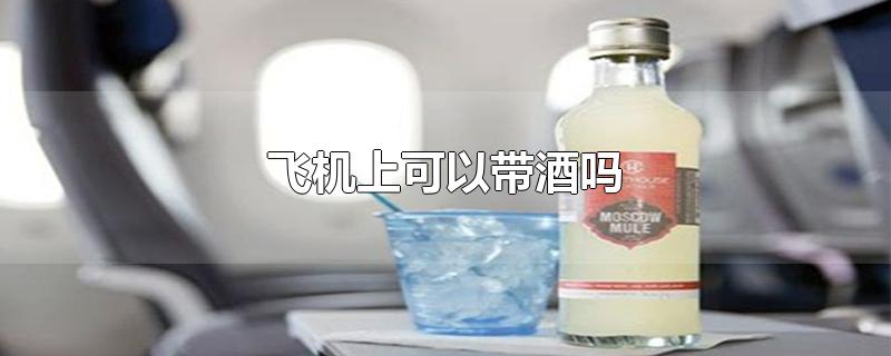 飞机上可以带酒吗