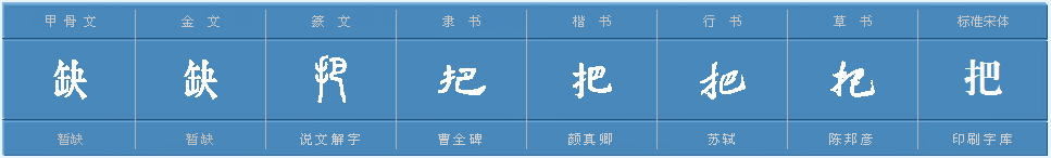 把手的把的读音