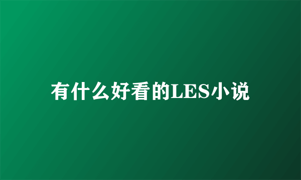 有什么好看的LES小说