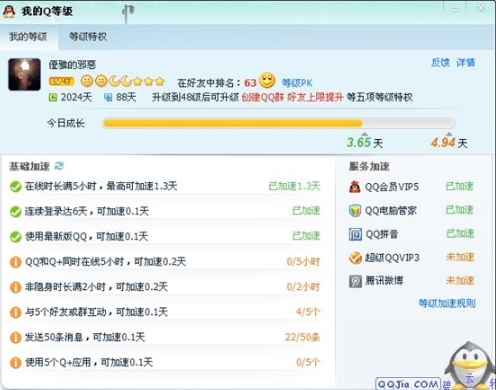 QQ等级最高几级？是什么标志？