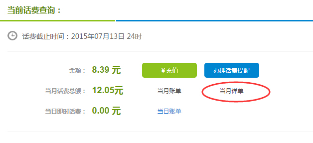 怎样在网上查自己的手机话费清单?