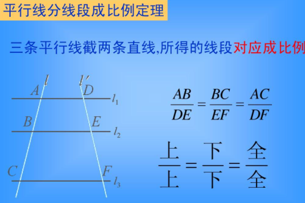 平行线分线段成比例定理的介绍