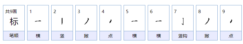 标怎么组词？