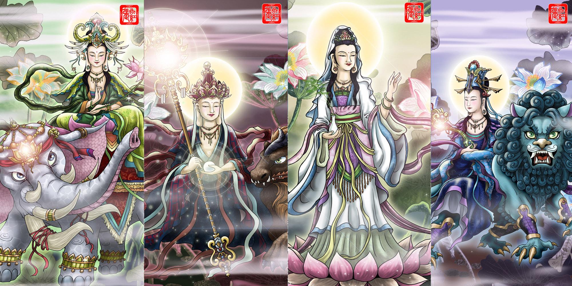 文殊菩萨坐骑是什么？四大菩萨坐骑的含义