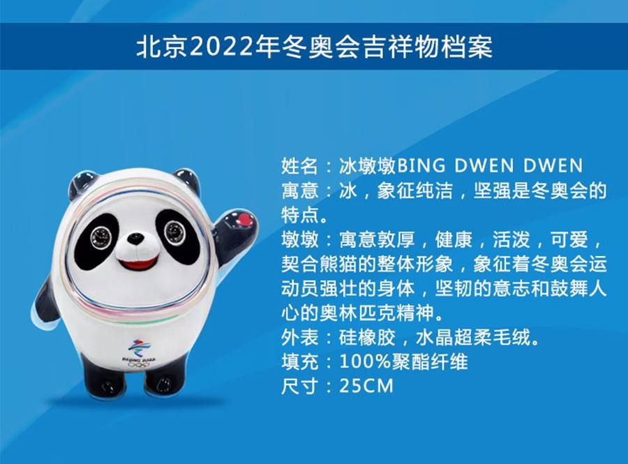 2022年冬奥会的吉祥物是什么？