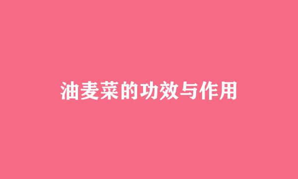 油麦菜的功效与作用