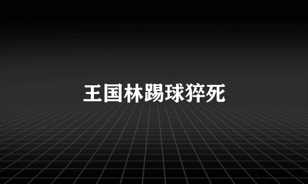 王国林踢球猝死