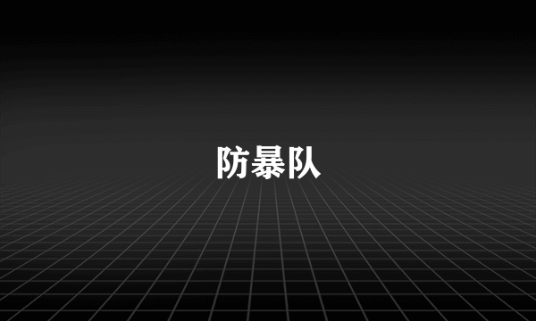 防暴队