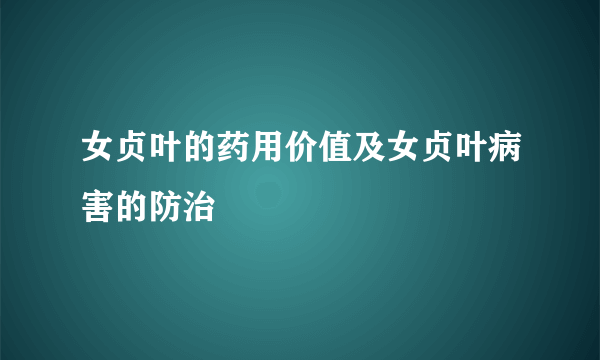 女贞叶的药用价值及女贞叶病害的防治