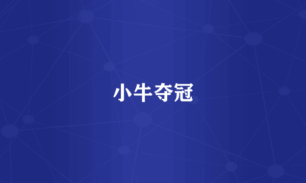 小牛夺冠