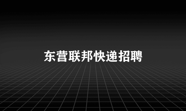 东营联邦快递招聘