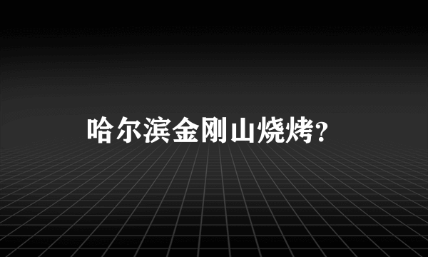 哈尔滨金刚山烧烤？