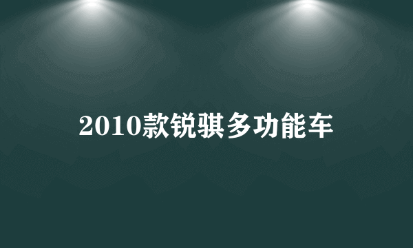 2010款锐骐多功能车