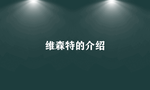 维森特的介绍