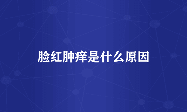 脸红肿痒是什么原因