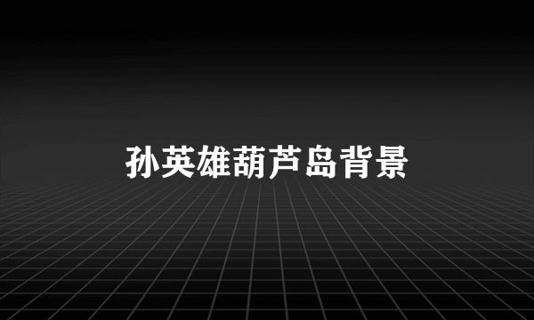 孙英雄葫芦岛背景