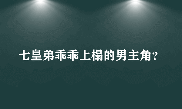 七皇弟乖乖上榻的男主角？