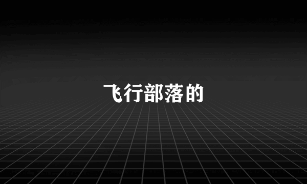 飞行部落的