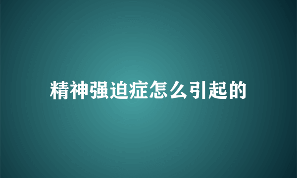精神强迫症怎么引起的