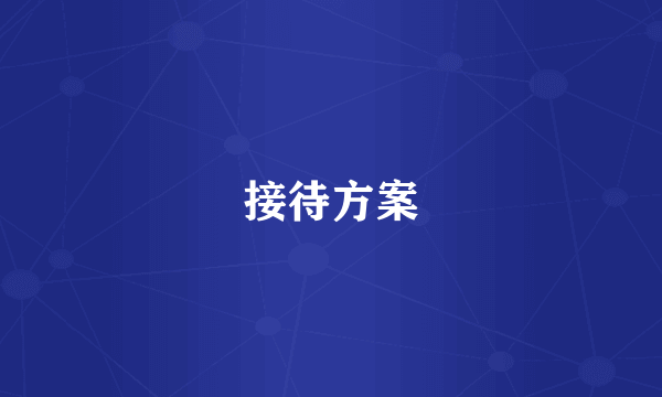 接待方案