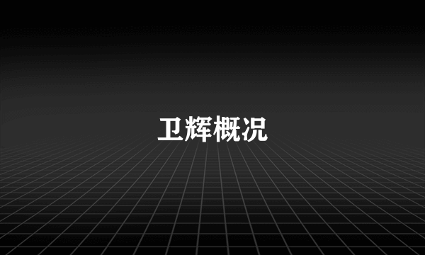 卫辉概况