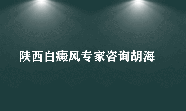 陕西白癜风专家咨询胡海彥