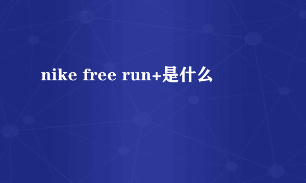 nike free run+是什么