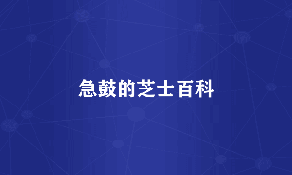 急鼓的芝士百科