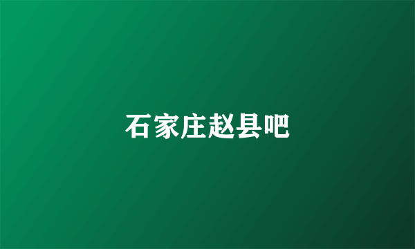 石家庄赵县吧