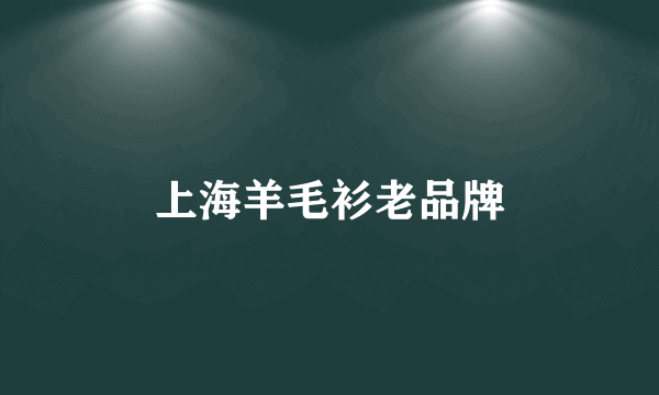 上海羊毛衫老品牌