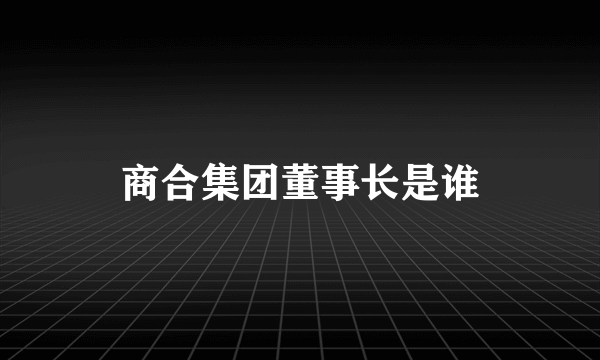 商合集团董事长是谁