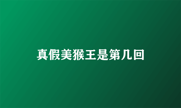 真假美猴王是第几回