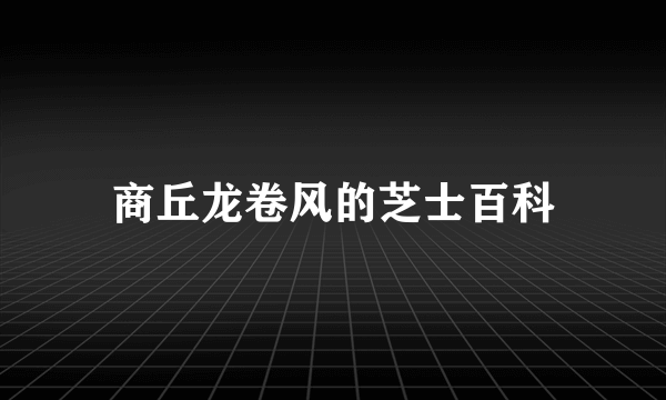商丘龙卷风的芝士百科