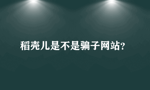 稻壳儿是不是骗子网站？