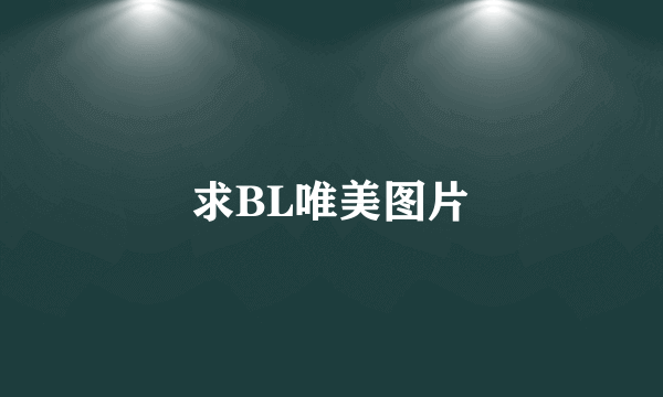 求BL唯美图片