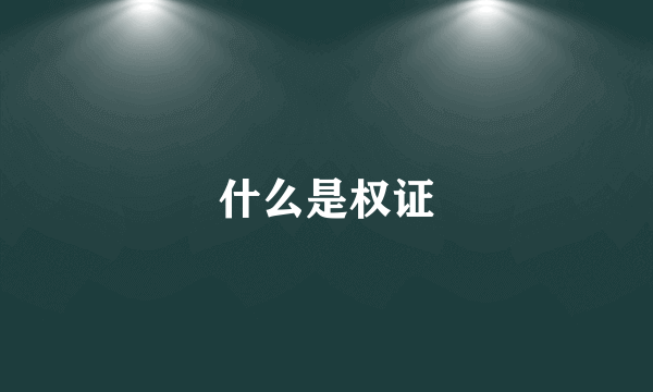 什么是权证