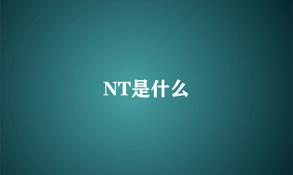 NT是什么