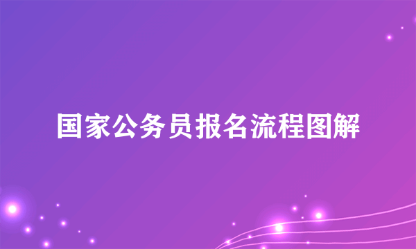 国家公务员报名流程图解
